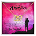 thumbnail image 3 of To My Daughter Daughter is Dad's Miracle Inseparable Necklace, 3 of 7