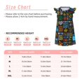 thumbnail image 3 of Fotbe Happy Father Day Vestido de Dormir para Niñas de 3 a 10 Años, Mangas Cortas, Estilo Princesa, Pijama Camisón con Mangas Voladas-XX-Large, 3 of 6