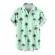 thumbnail image 2 of Blusa y camisa de manga corta con cuello vuelto para hombre, estilo casual, con cuello estampado, manga corta, botones, moda, cárdigan con bolsillo, blusa de poliéster para hombre, 2 of 4