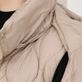 thumbnail image 5 of adviicd Women Long Puffer Vest: Fall Zip up Reversible Fleece Jacket 2025 Winter Warm Sleeveless Hooded Coat with Pockets (Khaki, M), 5 of 7
