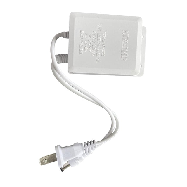 Adaptador de Corriente de 12V para Dispositivos Electrónicos blanco