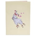 thumbnail image 4 of Pop of Art - Valentines Day Pop Up Card, Love Llama ,Handmade 3D Popup Greeting Cards for Valentines Day, Wedding, Anniversary, Love, Romance, Thinking of You, All Occasion | 5" x 7", 4 of 4