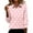 #346-Pink, variant on Neewe Womens V Neck Polo Shirts 3/4 Sleeve Collared Tops Business Casual Summer Tops Trendy Loose