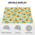 thumbnail image 3 of Fuzoiu White Polka Dot Sunflower A Print Absorbent, Reversible Microfiber Dish Drying Mat for Kitchen, Dish Drying Pad for Dishes, Utensils, Pots and Pans, Extra Large 18 Inch x 24 Inch, 3 of 7