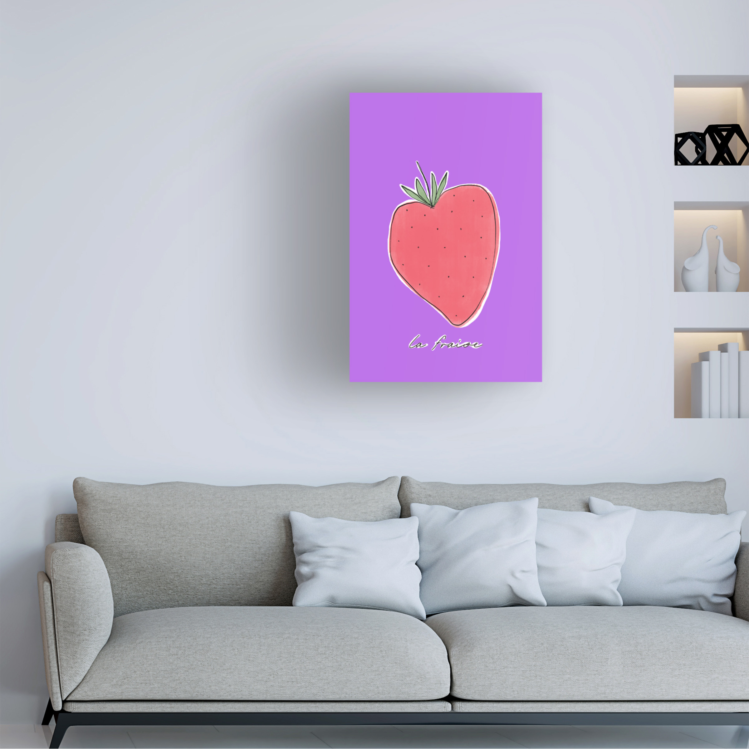 Trademark Fine Art uplusmestudio La Fraise Canvas Wall Art