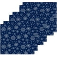 thumbnail image 3 of SKYSONIC Blue Snowflake Washcloths Set of 4, Highly Absorbent Soft Cotton Fingertip Towels for Bathroom, Kitchen, Gym, Spa, Home Decor, 12 x 12 Inch, 3 of 7