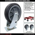 thumbnail image 2 of SNAP-LOC 375 lb Caster 6 Inch All-Terrain Solid Rubber Swivel, 2 of 4