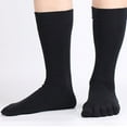 thumbnail image 6 of Men'S Cotton Long Five Fingers Socks Cotton Breathable Toe Socks Deodorant M1W8, 6 of 9
