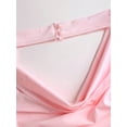 thumbnail image 5 of Pink Womens Halter Neck Ruched Bodycon Mini Dress With Sparkling Glitter Detail, 5 of 7