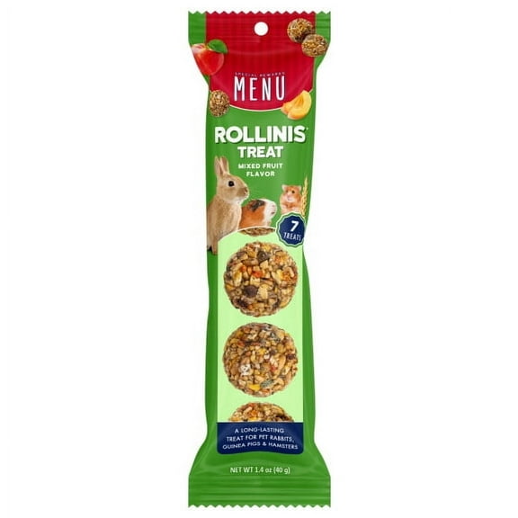 MENU Rollinis Mixed Fruit Small Animal Treat 1.4oz