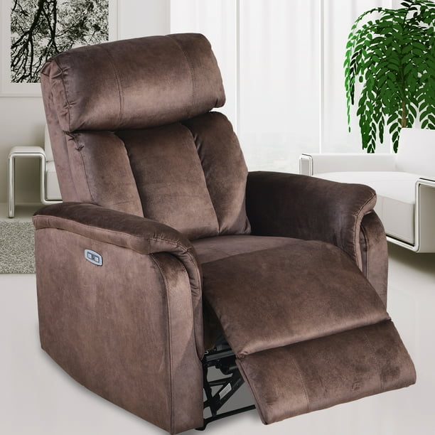 Power Motion Recliner, Manual Adjustment Recliner with USB Charge Port