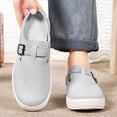 thumbnail image 6 of HNMKIU Men's Slippers Closed Toe Mesh Upper Breathable Solid Sole On Sports Casual Outdoor Cozy Slippers Grey,8, 6 of 8