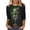Green#22, variant on JTZGDY Plus Size St. Patrick's Day Tops for Women Dressy Casual Green Shamrock Clover Pattern Print 3/4 Sleeve Crewneck Tunic Shirts Loose Oversized Comfy Holiday Outfit Tees Blouse