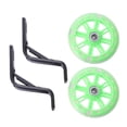 thumbnail image 2 of 2 Pcs Light Flashing Mute Children Bike Auxiliary Wheel Accessories with 12 Inch Bracket (Green), 2 of 9