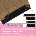 thumbnail image 5 of HAIRRO Wire Hair Extensions 100% Real Human Hair Straight Hair Extensions Invisible Wire Fish Line Hair Extensions Ash Brown and Bleach Blonde 20inch 110g Straight Hair Extensions For Women, 5 of 9