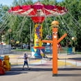thumbnail image 5 of Kalkiam Inflatable Tube Man 20FT Wind Dancer Blow up Man Orange Inflatable Arm Man Tube Man with Blower for Outdoor Advertising and Store Sign realistic, 5 of 9