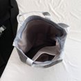thumbnail image 2 of Bolso de mano de pana para mujer, bolso cruzado de moda, bolso de viaje de invierno (gris), 2 of 9