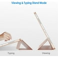 thumbnail image 4 of Case for iPad Pro 12.9 Inch Case, (2022/2021/2020, 6th/5th/4th Generation), Convenient Magnetic Attachment, Two-Way Stand, Full Pencil 2 Support, Rebound Folio Stand Cover Case - Rose Gold, 4 of 5