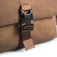 thumbnail image 2 of VELEZ Brown Top Grain Leather Bag For Men Small Vintage Crossbody Purse, 2 of 5
