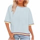 thumbnail image 2 of mfyjkho Tops Para Mujer, Tops Casuales Y Cómodos De Manga Corta Con Cuello Redondo Y Estampados Para Mujer Para Primavera Y Verano Tops Para Mujer Xl, 2 of 6