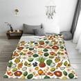 thumbnail image 5 of Pofeuu Lemon Fruits Vegetables Print Ultra-Soft Micro Fleece Blanket,for Bed Or Sofa,All Season Throw Blankets Flannel Blanket-40"x30", 5 of 7