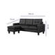thumbnail image 2 of Sofá de 3 Plazas con Ottoman EKE Life Home Tapizado en Tela Sala y Recamara, 2 of 5