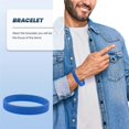 thumbnail image 4 of Silicone Rubber Wristband Bangle dark blue, 4 of 5