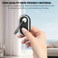 thumbnail image 4 of GPS Tracker Holder, 2 Pack MOWYEOK Compatible Samsung Galaxy Smarttag2 Silicone Case with Key Ring, Anti-Slip Pattern on Side, Suitable for Keys, Wallet, Luggage（Black+White）, 4 of 7