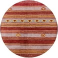 thumbnail image 1 of Ahgly Company Machine Washable Indoor Round Industrial Modern Dark Salmon Pink Area Rugs, 8' Round, 1 of 1