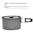 thumbnail image 2 of Afoxsos Portable Camping Cooker Outdoor Pot Set for 2-People to 3-People with Black Handles and Tableware, 2 of 8