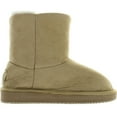 thumbnail image 2 of Sunville S-91007 Girl's Winter Boots Kids Childrens Faux Suede Warm Fur Lined Button Shoes 3 Colors, 2 of 7