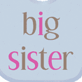thumbnail image 4 of Inktastic Big Sister Girls Baby Bib, 4 of 4