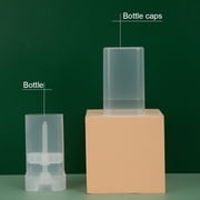 Empty Oval Deodorant Containers 5pcs Plastic Solid Lip Balm Containers 15ml Empty Refillable Lip Gloss Tubes (Transparent)