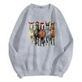 thumbnail image 5 of Christmas Horse Sweatshirts for Women 2025 Long Sleeve Crewneck Horses Graphic Sweatshirt for Horse Lovers Pullover Tops, 5 of 8