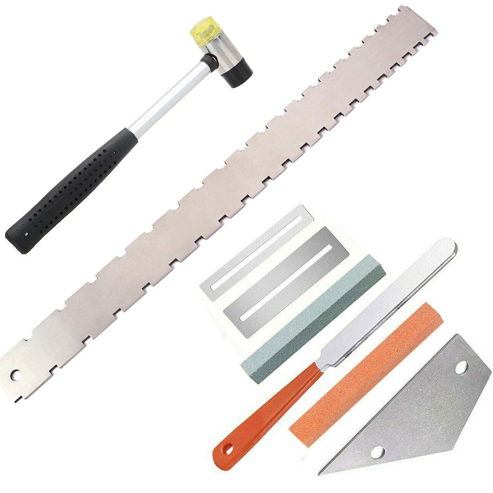 Guitar Luthier Tools Hammer File Fret Crowning Rocker Grinding Straight Edge