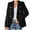 Black, variant on Blazers for Women Business Long Sleeve Blazer Casual Open Front Double Breasted Suit Jackets Elegant Lapel Collar Cardigan