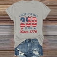 thumbnail image 5 of JFGHDG T-Shirts For Women Retro Independence Anniversary Tee Men'S Regular Fit Flag Tee Commemorative Independence Anniversary Tee We The People Years Tee Light Ashy 2XL, 5 of 5