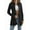 Black, variant on Women'S Open Front Jacket Elegant Crew Neck Long Sleeve Dressy Casual Jackets Outerwear White XXL