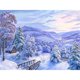 thumbnail image 1 of HOMFUN-pintura de diamante redondo/cuadrado 5D DIY "Casa nieve paisaje de invierno", bordado de punto de cruz, decoración de diamantes de imitación completa, 1 of 4