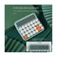 thumbnail image 3 of Calculadora cuadrada de 12 dígitos, calculadora de escritorio con pantalla LCD grande, calculadora escolar, calculadora dual portátil blanca, 3 of 5