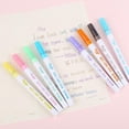 thumbnail image 1 of Cqxid Pen Under $5 Glitter Color Fluorescent Marker Metal Color Pen Double Line Pen 2ml, 1 of 1