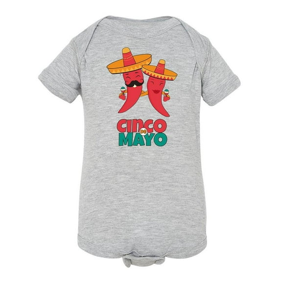 Cinco De Mayo, Peppers Bodysuit Infant -Image by Shutterstock, 12 Months