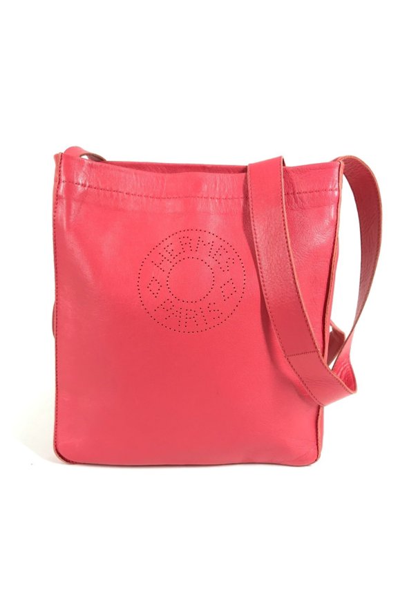 Pre-Owned HERMES Clou de Selle Logo Bag, Crossbody Pouch, Shoulder Leather, Women's, Pink