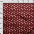 thumbnail image 3 of oneOone Rayon Maroon Fabric Block Sewing Material Print Fabric By The Yard 56 Inch Wide, 3 of 5