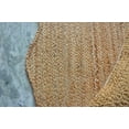 thumbnail image 3 of KLAVATE Natural Jute Wave Edge Hand Braided Scalloped Farmhouse Jute Runner Rug, 3 of 5