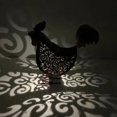thumbnail image 3 of Linternas solares de pollo de hierro retro luces solares huecas con H, 3 of 6