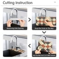 thumbnail image 5 of Yayeee Faucet Mat for Kitchen Sink 14.7" Diatomite Long Splash Guard Pad, Checkered Pattern, 5 of 7