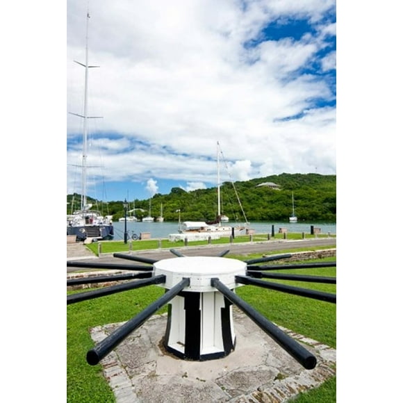 A Capstan, Nelson's Dockyard, Antigua, Caribbean Poster Print by Nico Tondini (11 x 16)