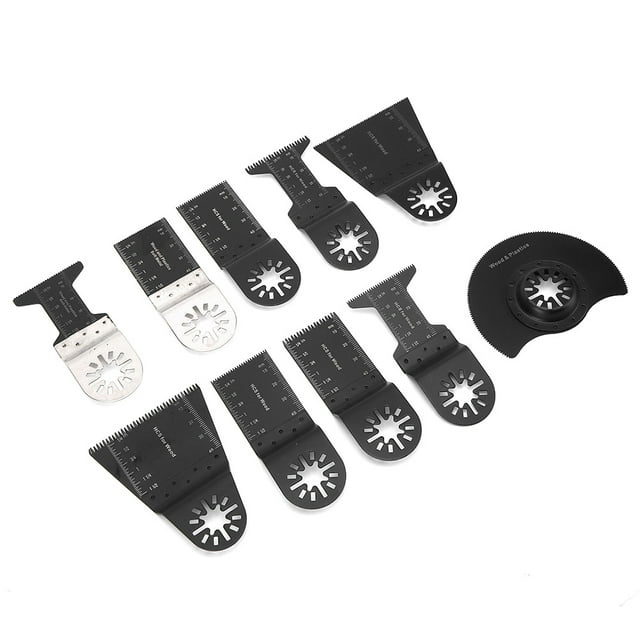 Kit de Coupe Bois, Lame Oscillante Multifonction 10PCS pour l'Industrie