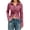 Wine, variant on Womens Long Sleeve Striped Button Down Blouse Tops Slim Fit Collared Dress Shirts, 2026 Summer Casual Business Office Work Outfits Wrinkle Free Trendy Clothes